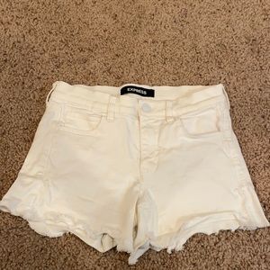 White Denim Express Jean Shorts Size 4